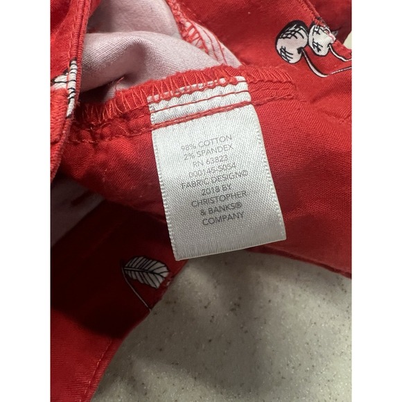 Christoper Banks Women's Size 4 Average Cherry Red Shorts Inseam 7" - Picture 5 of 5